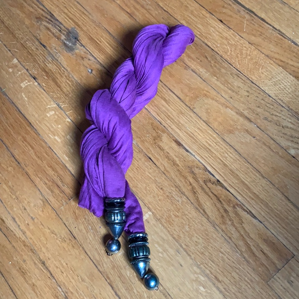 Purple scarf